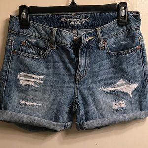 American Eagle Denim Ripped Shorts